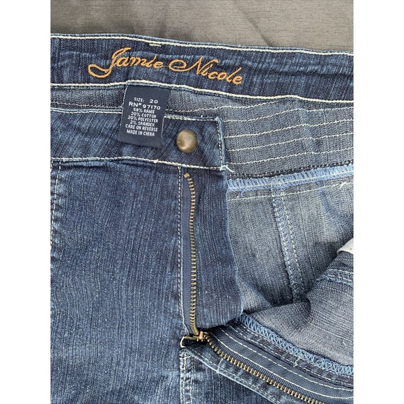Jamie Nichole Women's Blue Denim Jeans Size 20 2-Pockets Dark Wash - Picture 4 of 10